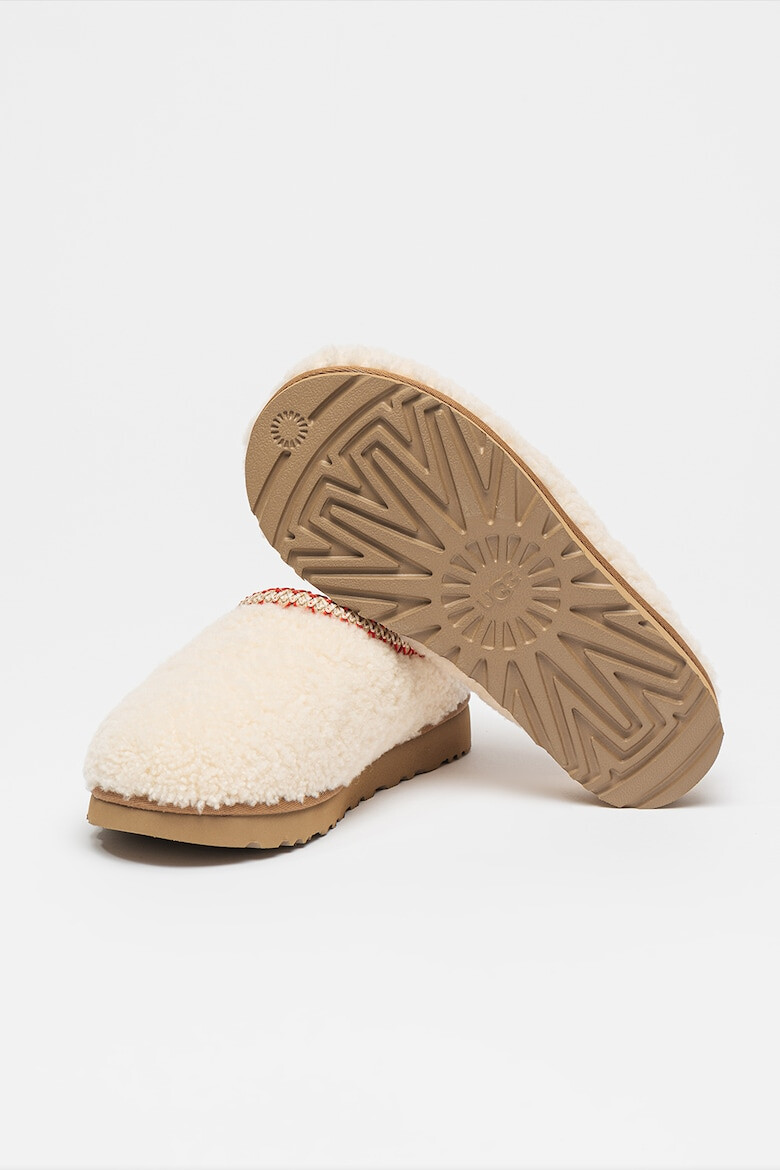 UGG Papuci din piele de oaie cu captuseala din amestec de lana Tasman Maxy Curly - Pled.ro