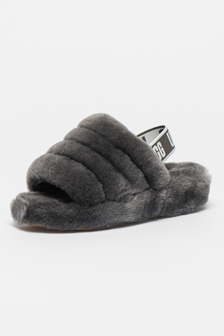 UGG Papuci slingback de casa din piele de oaie Fluff Yeah - Pled.ro