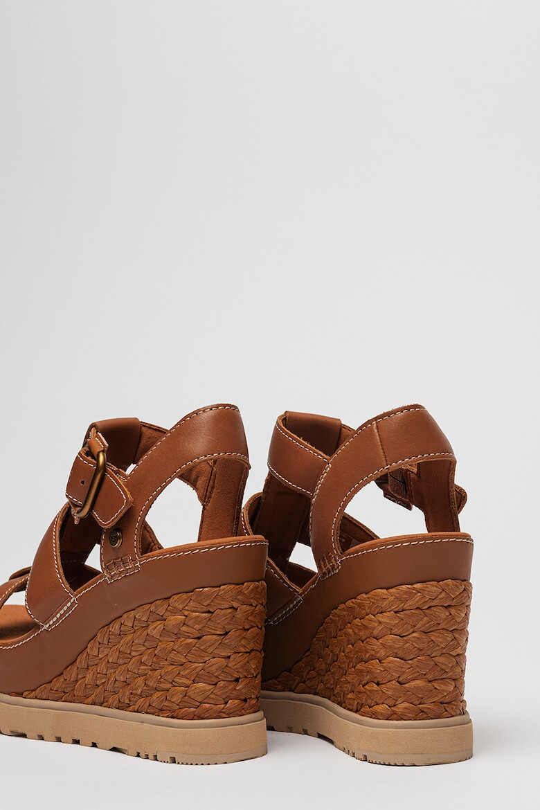 UGG Sandale wedge de piele Abbot - Pled.ro