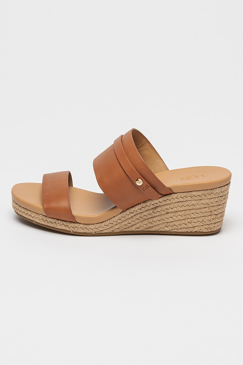 UGG Papuci wedge de piele Ebelle - Pled.ro