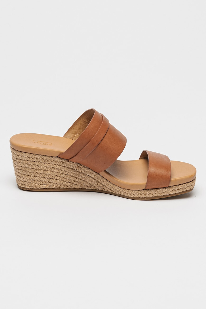 UGG Papuci wedge de piele Ebelle - Pled.ro