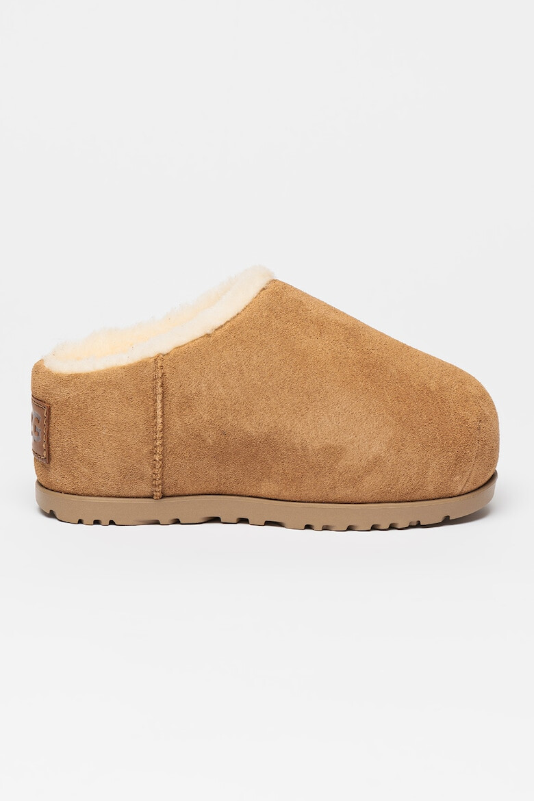 UGG Saboti din piele intoarsa cu talpa flatform Pumped - Pled.ro