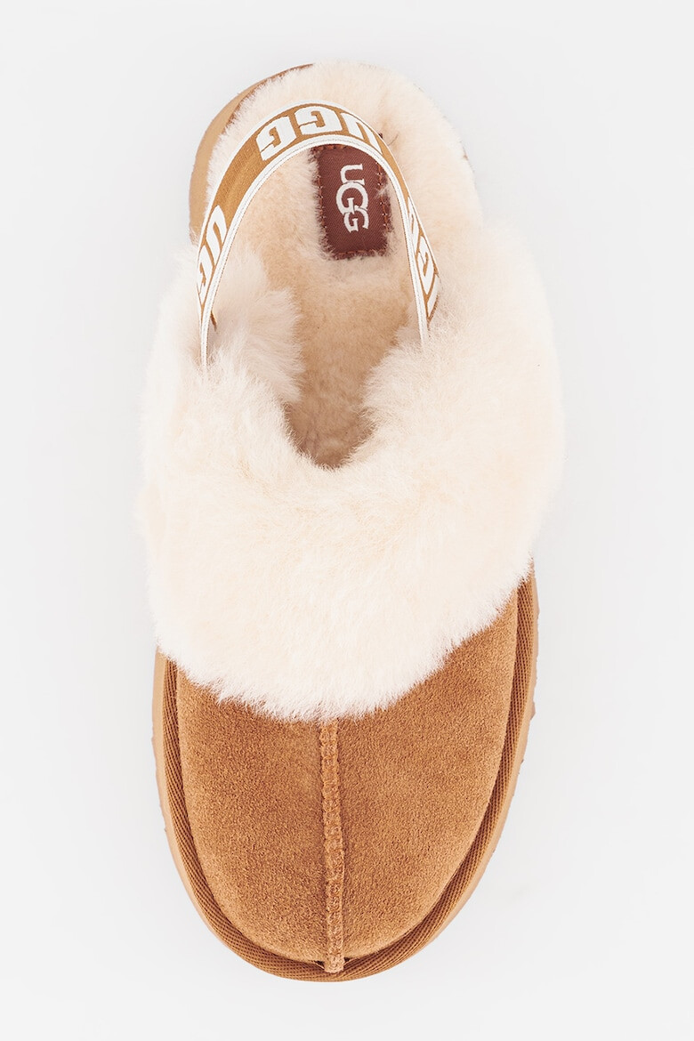 UGG Saboti slingback flatform din piele intoarsa Funkette - Pled.ro