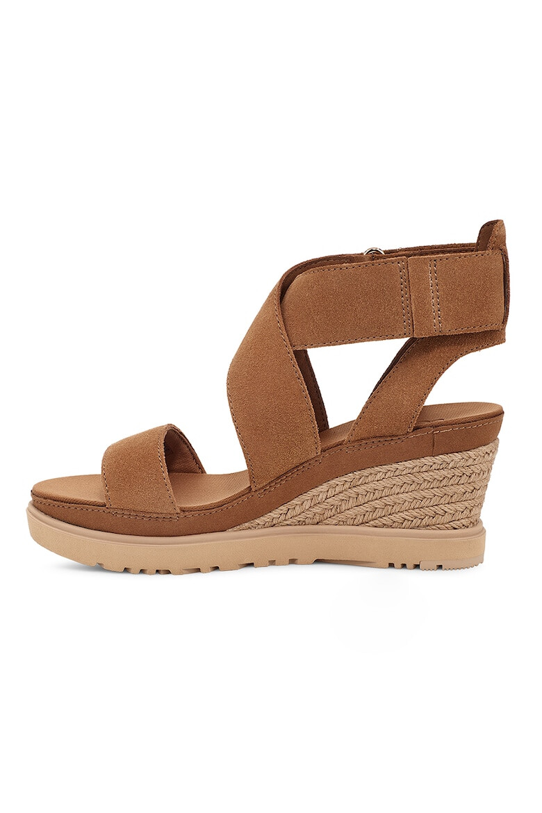 UGG Sandale-espadrile de piele intoasa cu velcro Ileana - Pled.ro