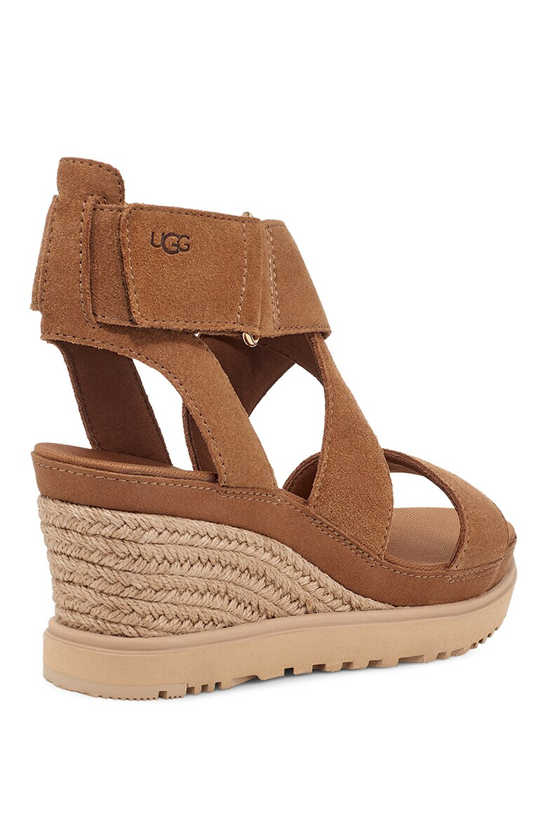 UGG Sandale-espadrile de piele intoasa cu velcro Ileana - Pled.ro