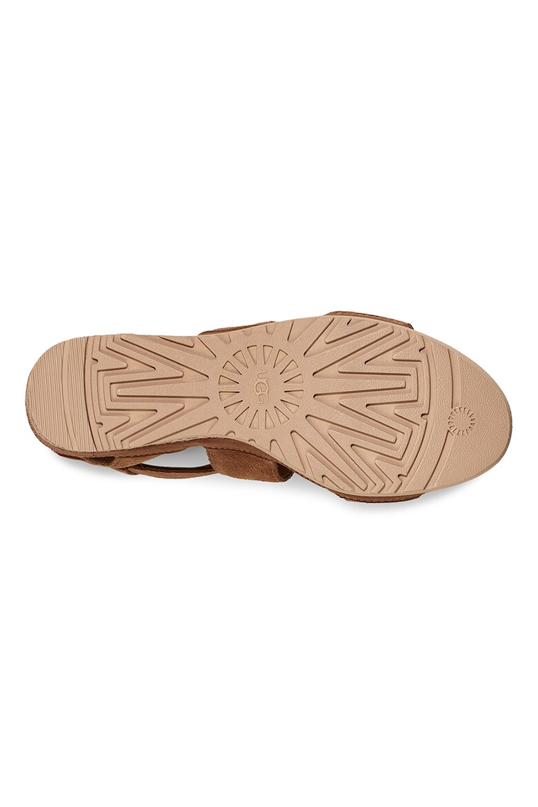 UGG Sandale-espadrile de piele intoasa cu velcro Ileana - Pled.ro