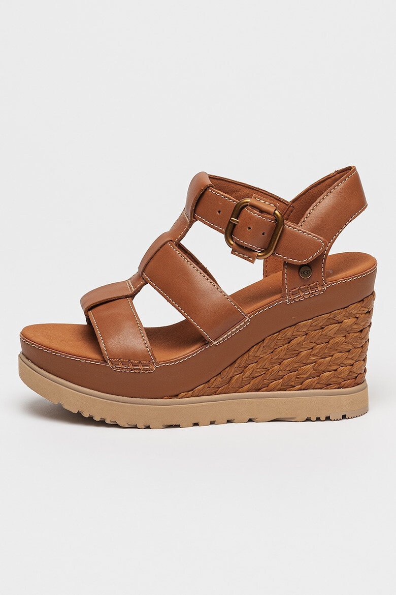 UGG Sandale wedge de piele Abbot - Pled.ro