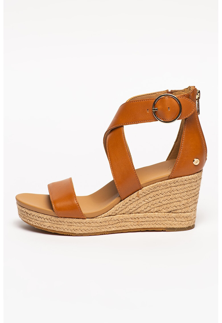 UGG Sandale wedge de piele Hylda - Pled.ro