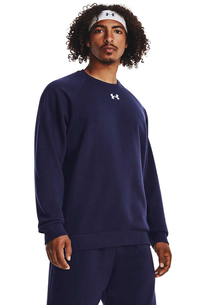 Under Armour Bluza cu decolteu la baza gatului si maneci raglan pentru fitness Rival - Pled.ro