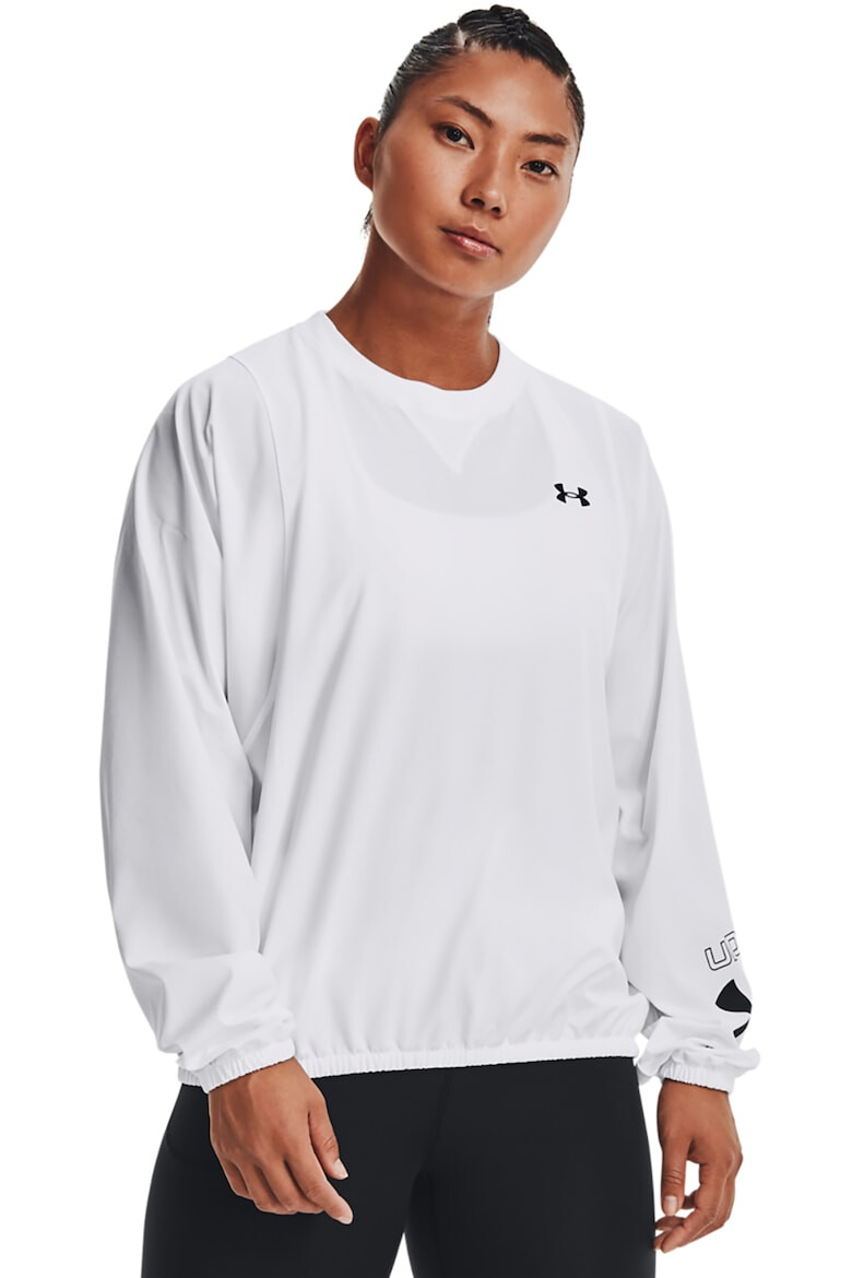 Under Armour Bluza cu decolteu rotund si logo pentru antrenament - Pled.ro