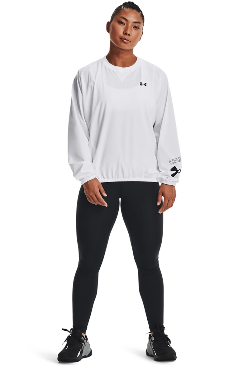 Under Armour Bluza cu decolteu rotund si logo pentru antrenament - Pled.ro