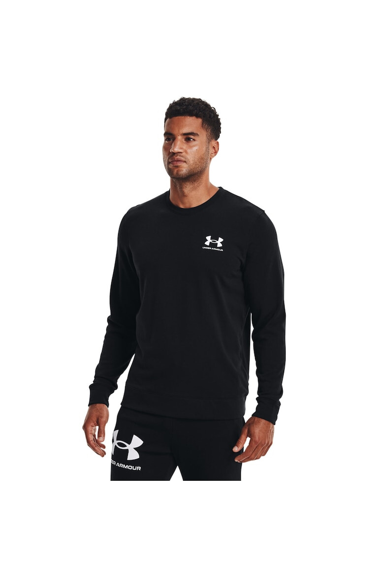 Under Armour Bluza sport barbati UA RIVAL TERRY LC CREW Bumbac/Poliester Negru - Pled.ro