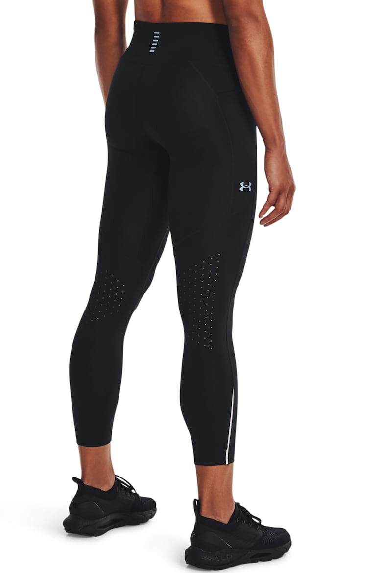 Under Armour Colanti crop cu detalii reflectorizante pentru alergare Fly Fast 3.0 - Pled.ro