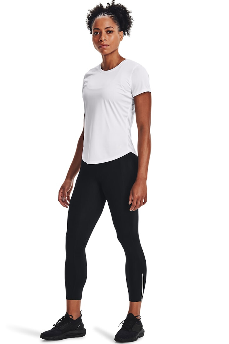 Under Armour Colanti crop cu detalii reflectorizante pentru alergare Fly Fast 3.0 - Pled.ro