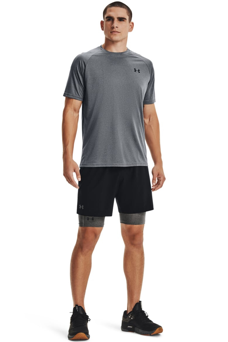 Under Armour Colanti scurti cu banda logo pentru fitness HeatGear® - Pled.ro