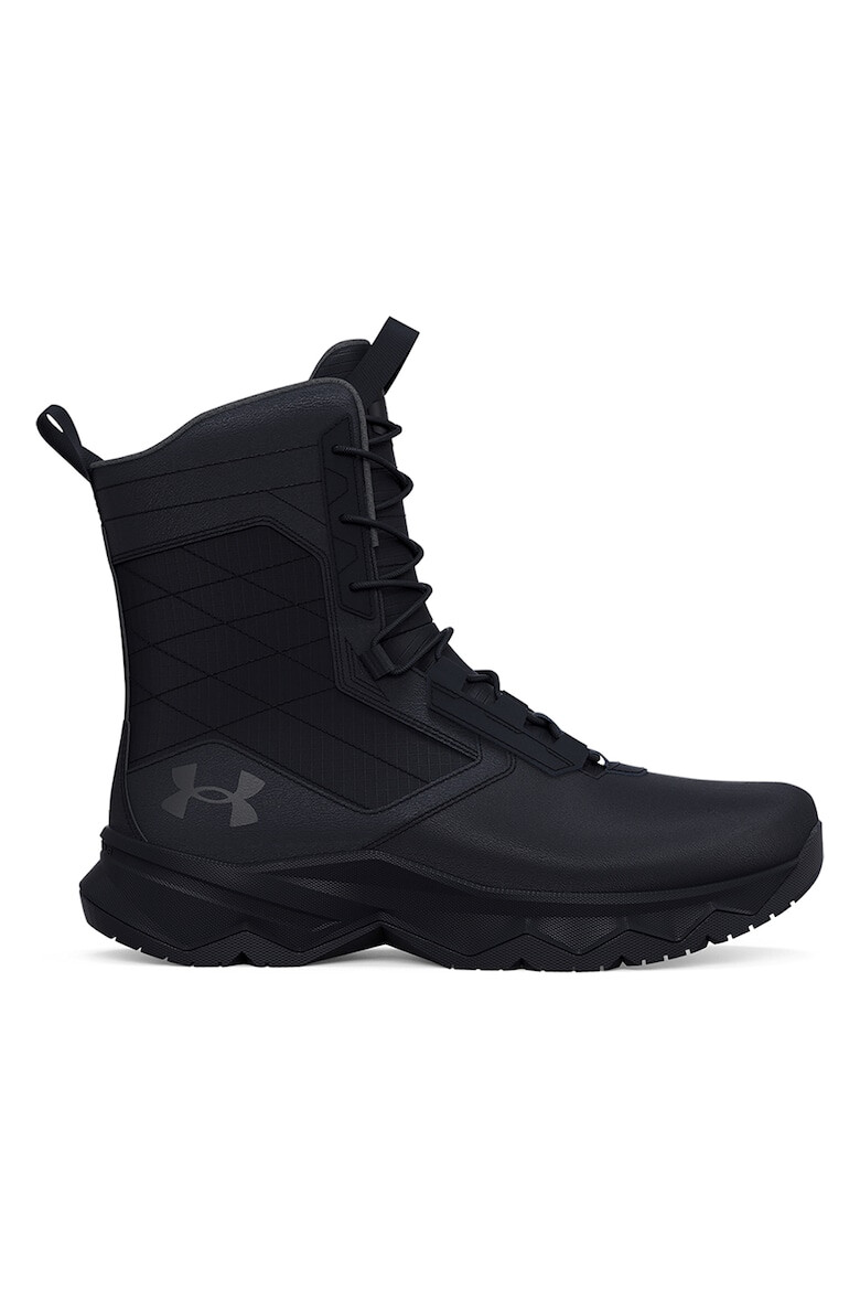 Under Armour Ghete de piele cu garnituri din material textil si sintetic pentru drumetii - Pled.ro