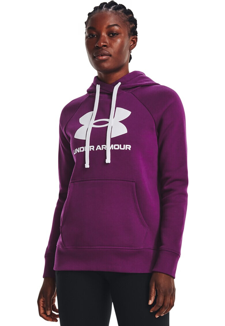 Under Armour Hanorac cu buzunar kangaroo pentru fitness Rival - Pled.ro