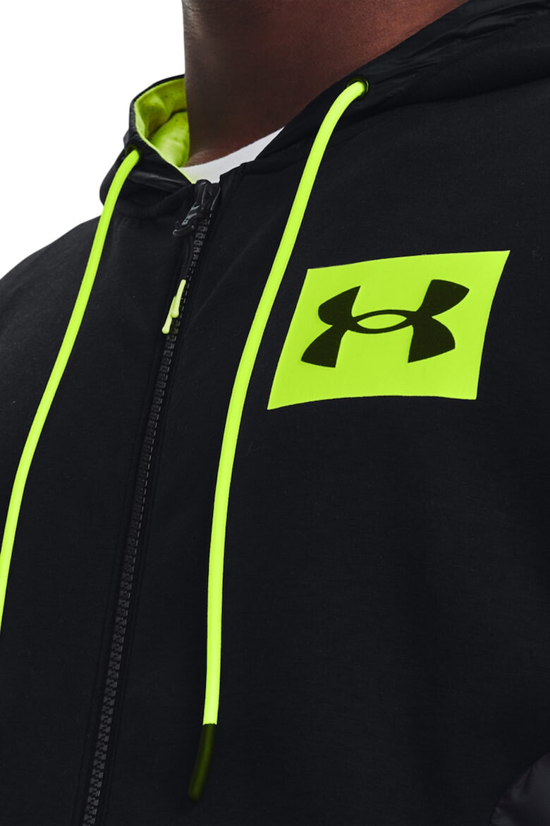 Under Armour Hanorac cu detalii contrastante si fermoar pentru antrenament Summit - Pled.ro