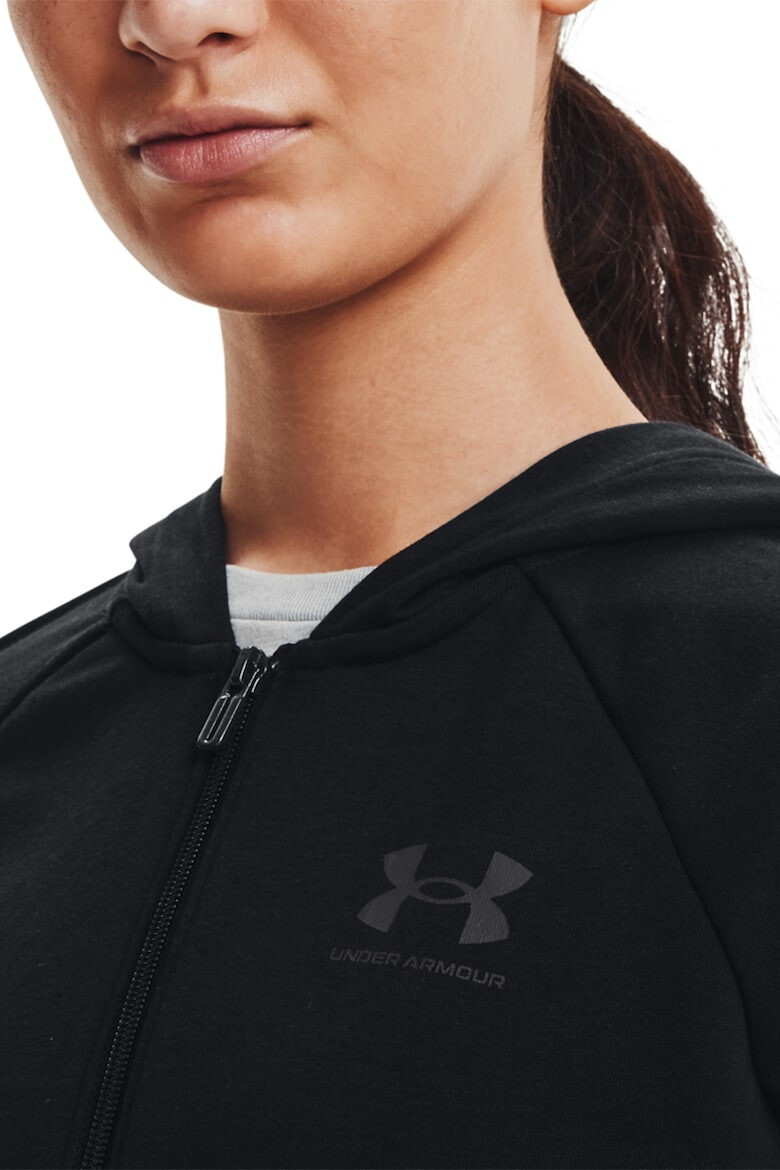 Under Armour Hanorac din amestec de bumbac cu fermoar Rival - Pled.ro