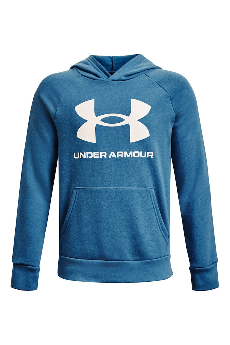 Under Armour Hanorac din fleece cu imprimeu logo contrastant Rival - Pled.ro