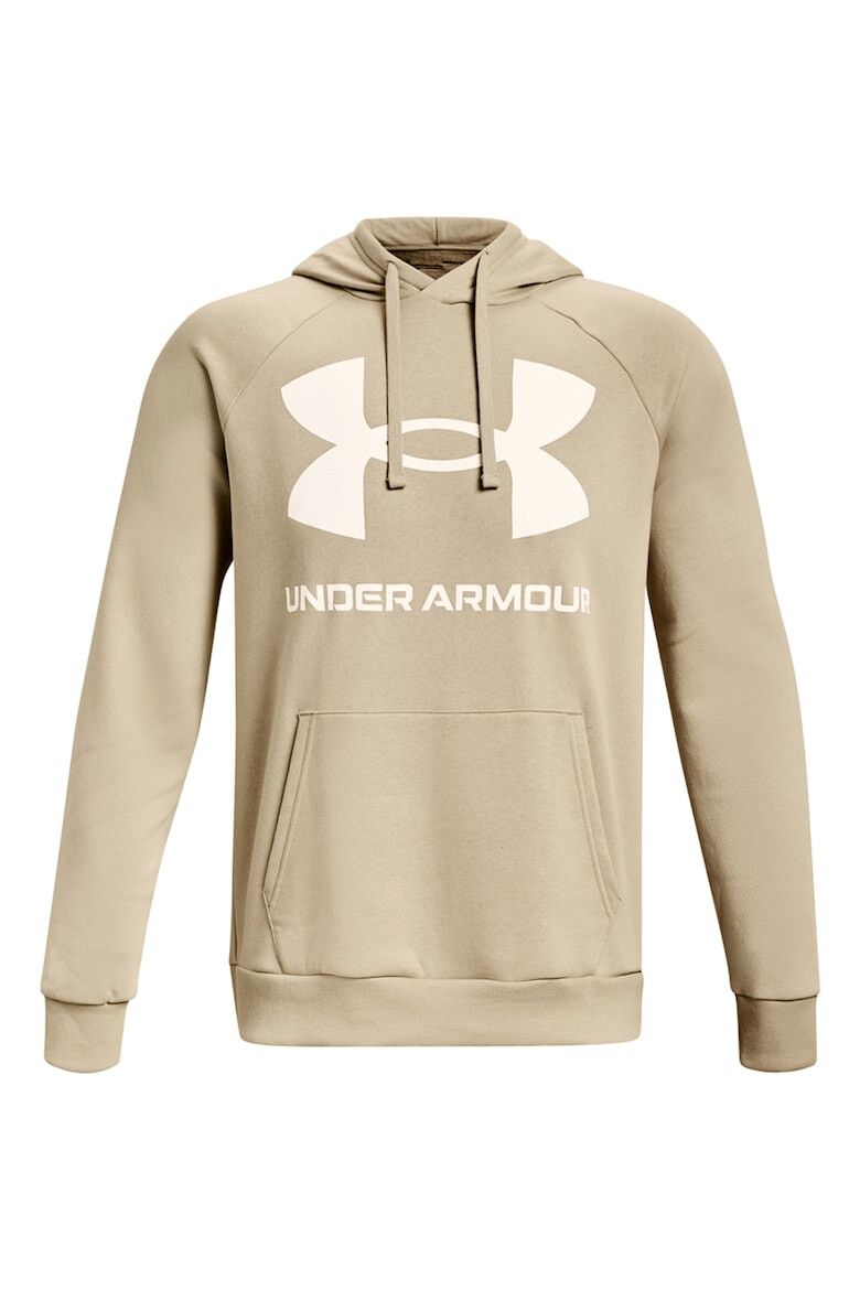 Under Armour Hanorac din fleece cu imprimeu logo si maneci raglan pentru fitness Rival - Pled.ro