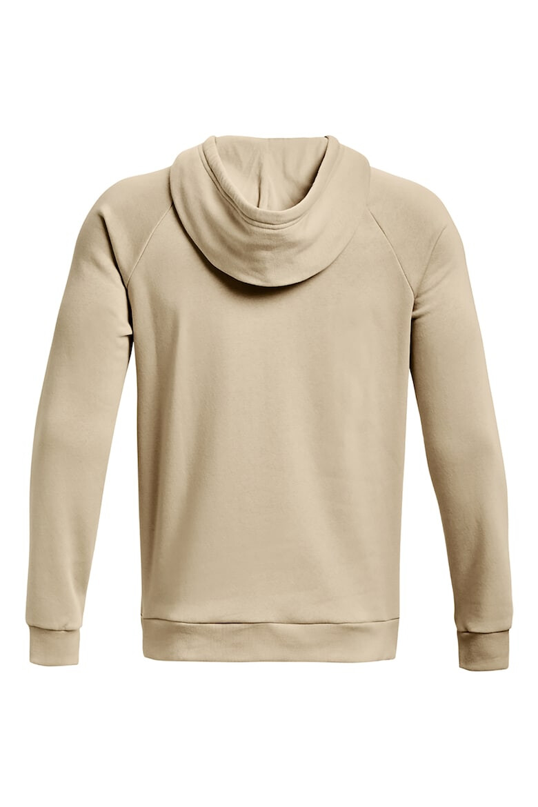 Under Armour Hanorac din fleece cu imprimeu logo si maneci raglan pentru fitness Rival - Pled.ro