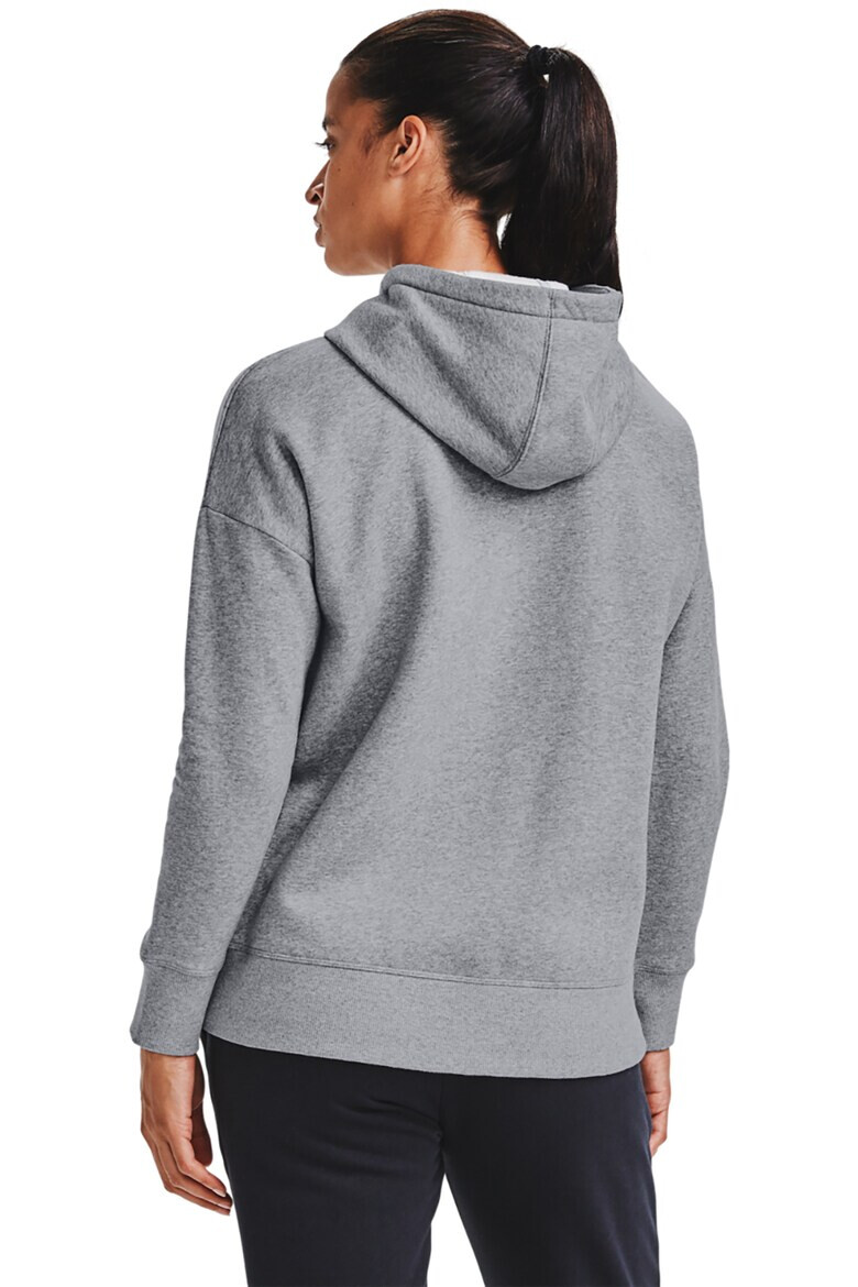 Under Armour Hanorac din material fleece cu fermoar pentru fitness Rival - Pled.ro