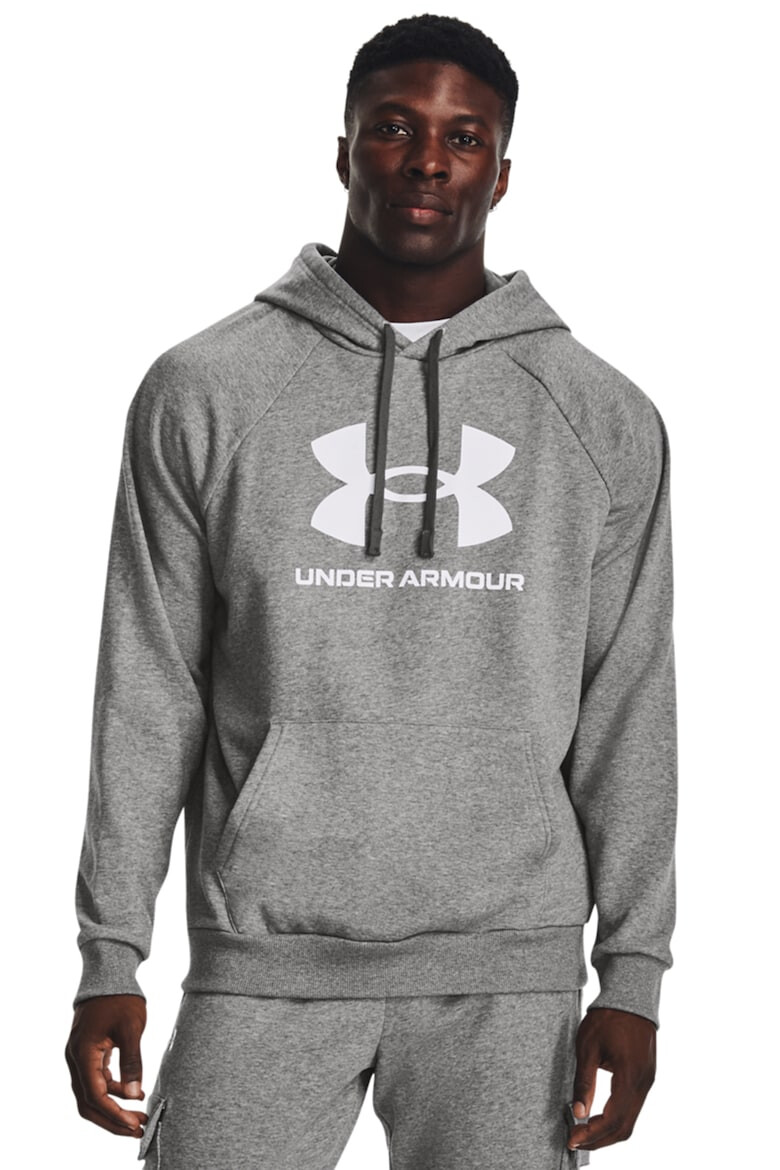 Under Armour Hanorac lejer cu imprimeu logo pentru fitness Rival - Pled.ro