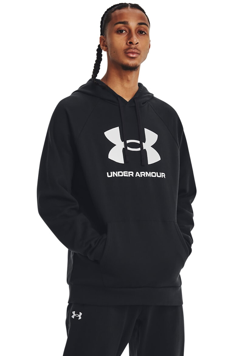 Under Armour Hanorac lejer cu imprimeu logo pentru fitness Rival - Pled.ro