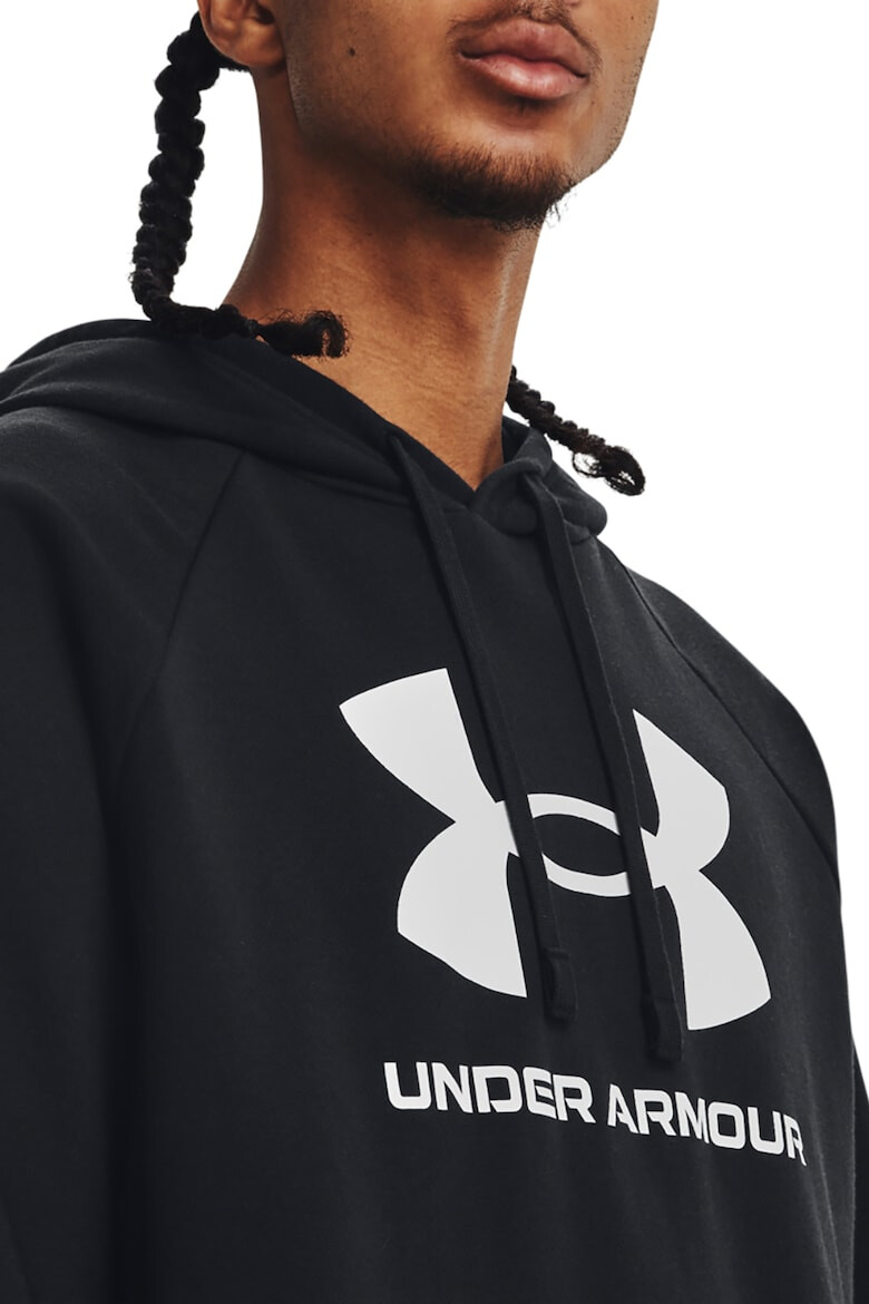 Under Armour Hanorac lejer cu imprimeu logo pentru fitness Rival - Pled.ro