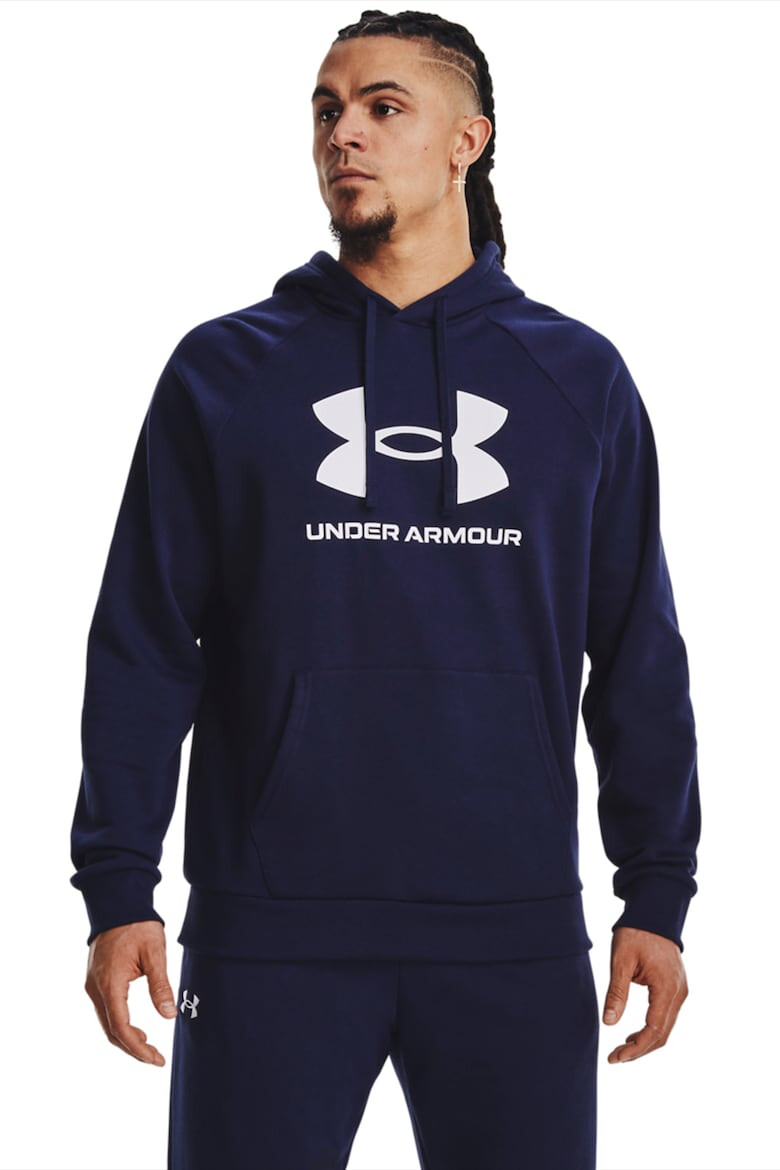 Under Armour Hanorac lejer cu imprimeu logo pentru fitness Rival - Pled.ro