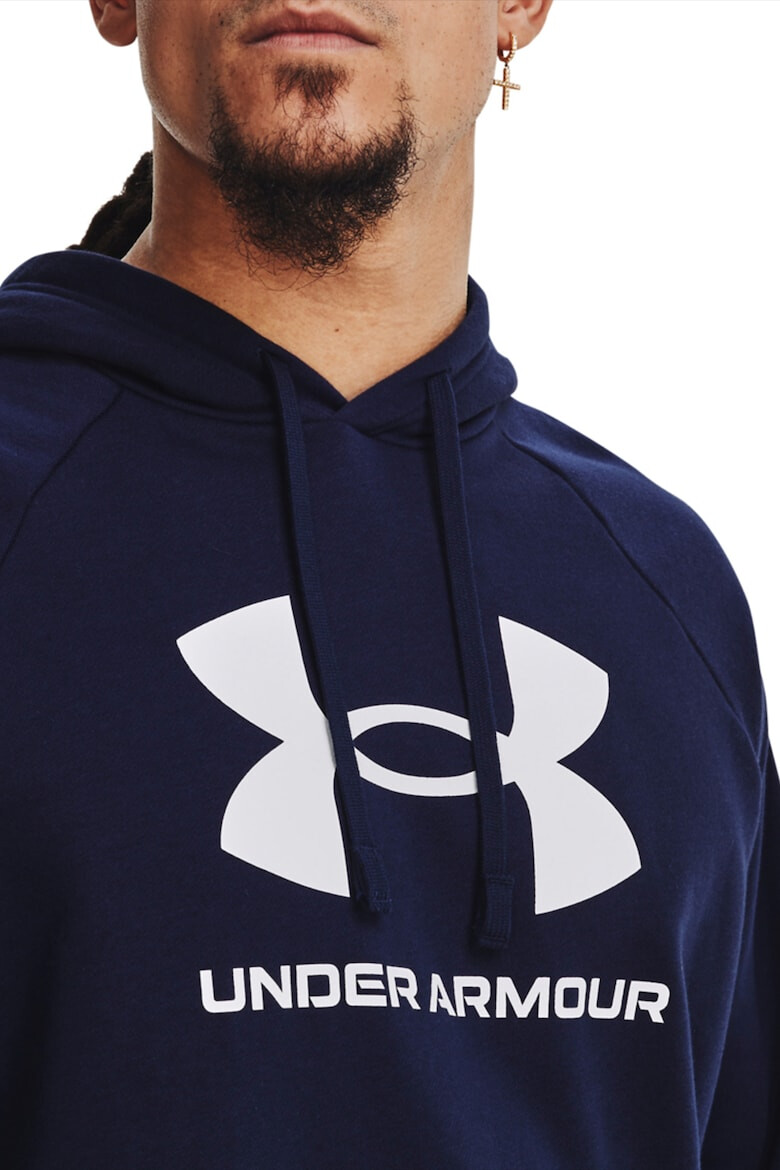 Under Armour Hanorac lejer cu imprimeu logo pentru fitness Rival - Pled.ro