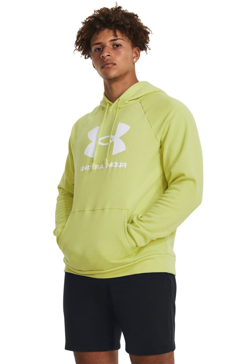 Under Armour Hanorac lejer cu imprimeu logo pentru fitness Rival - Pled.ro