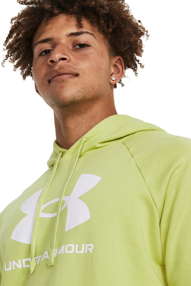 Under Armour Hanorac lejer cu imprimeu logo pentru fitness Rival - Pled.ro