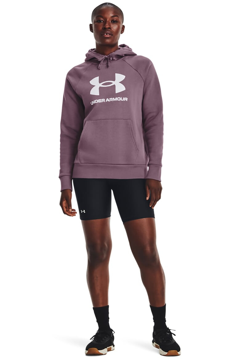 Under Armour Hanorac lejer cu imprimeu logo pentru fitness Rival - Pled.ro