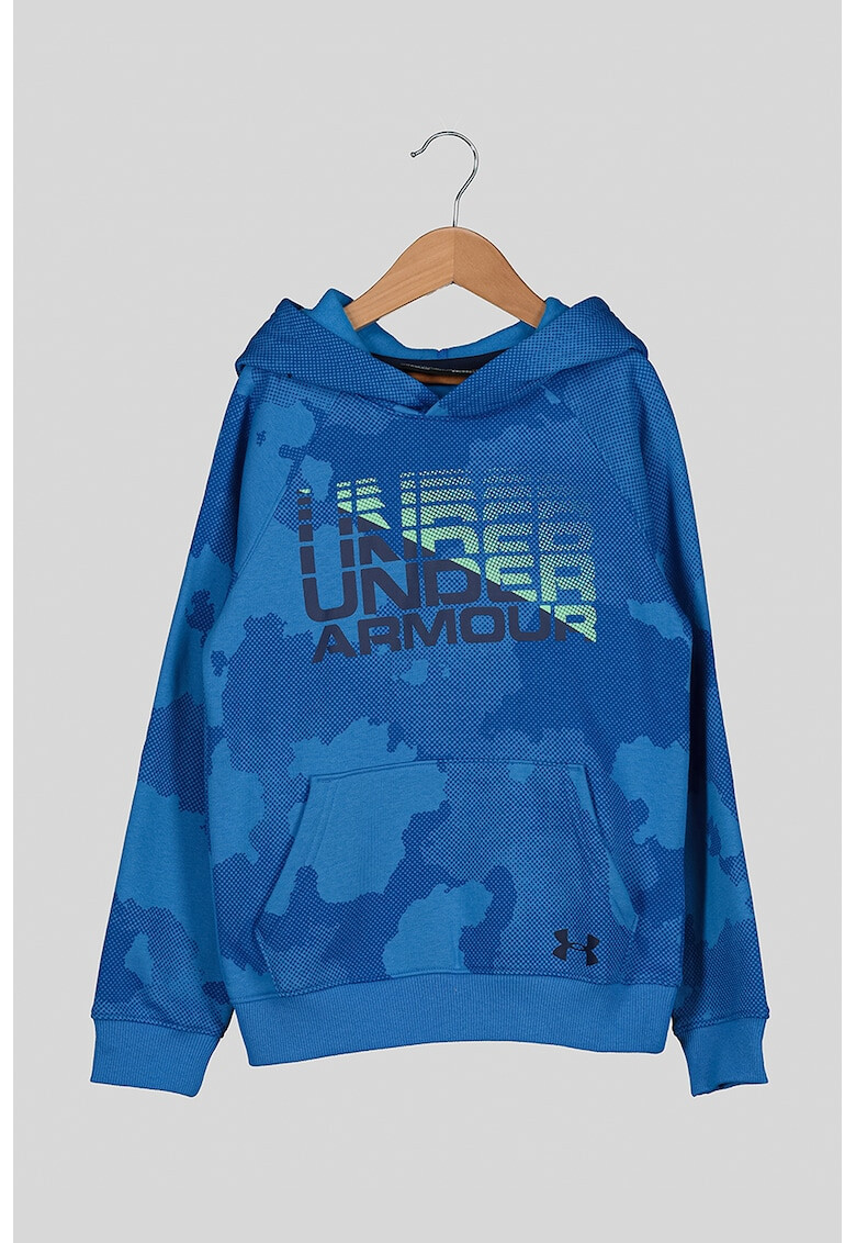 Under Armour Hanorac lejer cu imprimeu logo si buzunar kangaroo Wordmark - Pled.ro