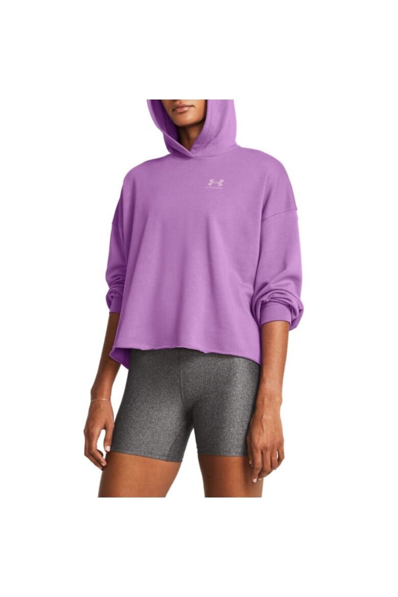 Under Armour Hanorac Rival Oversized W 1382736-560 Roz - Pled.ro