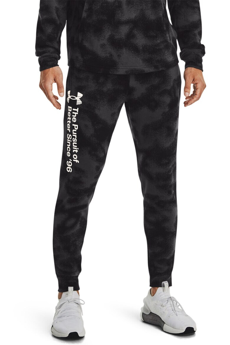 Under Armour Pantaloni cu model tie-dye pentru fitness Rival Terr - Pled.ro