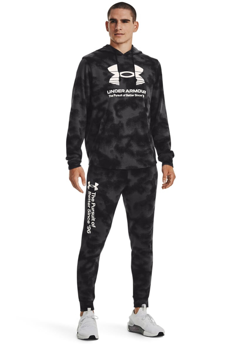 Under Armour Pantaloni cu model tie-dye pentru fitness Rival Terr - Pled.ro