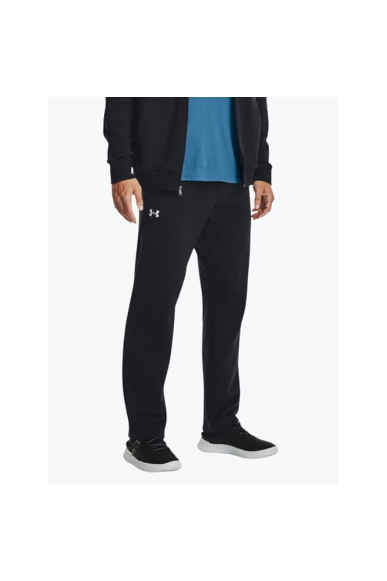 Under Armour Pantaloni de trening barbati cu logo din amestec de bumbac si poliester 1379868 Negru - Pled.ro