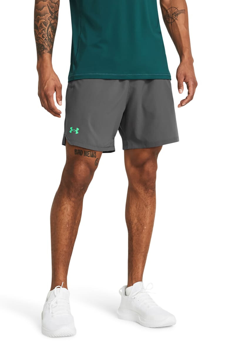 Under Armour Pantaloni scurti cu banda logo in talie pentru fitness Vanish Woven - Pled.ro