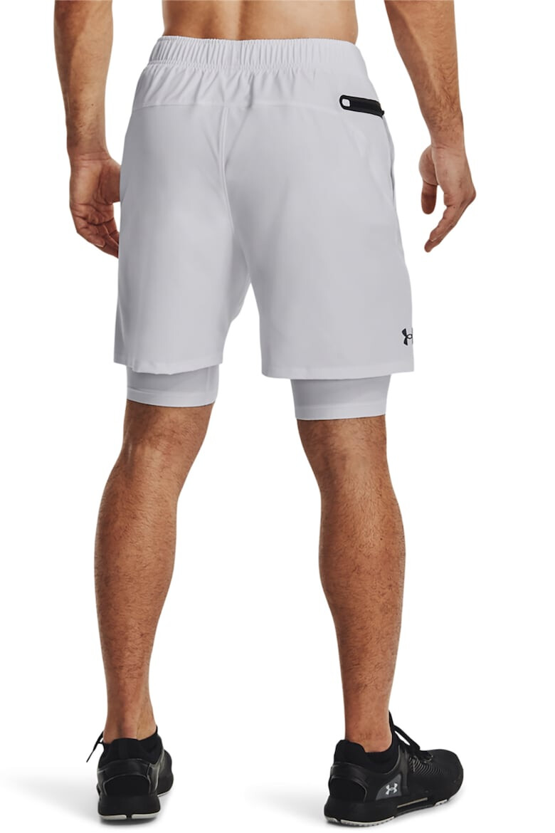 Under Armour Pantaloni scurti cu desing 2in1 pentru fitness - Pled.ro