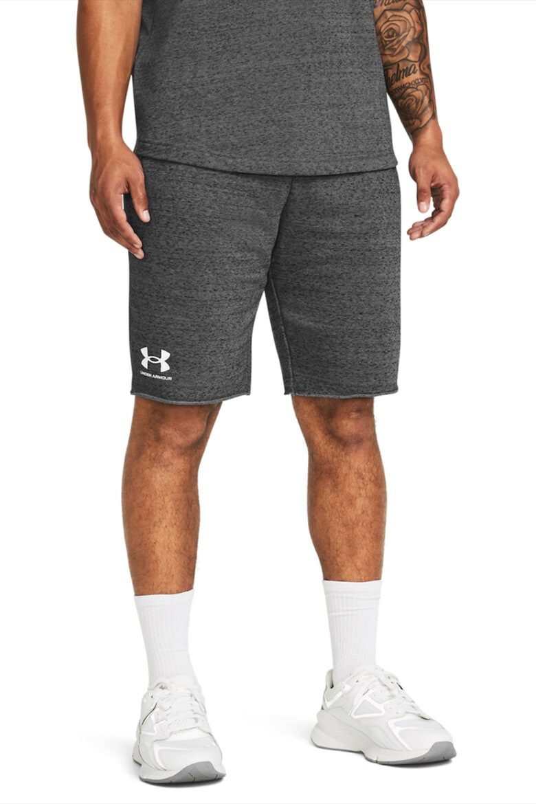 Under Armour Pantaloni scurti din material terry pentru fitness Rival - Pled.ro