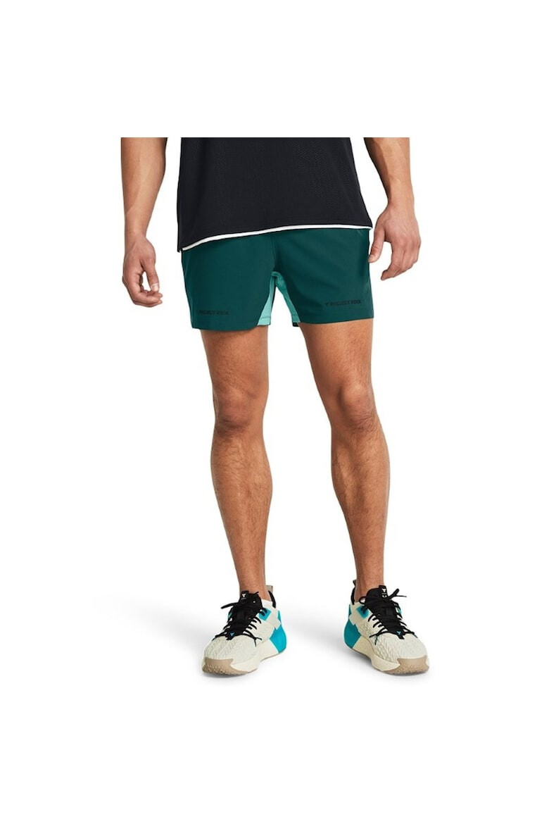 Under Armour Pantaloni Scurti Project Rock 1384217-449 Barbati Verde - Pled.ro