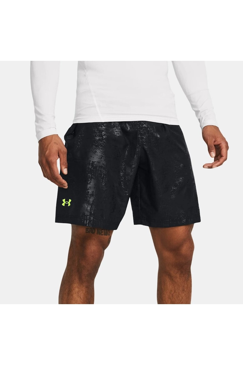 Under Armour Pantaloni Scurti Woven Emboss 1377137-003 Barbati Negru - Pled.ro