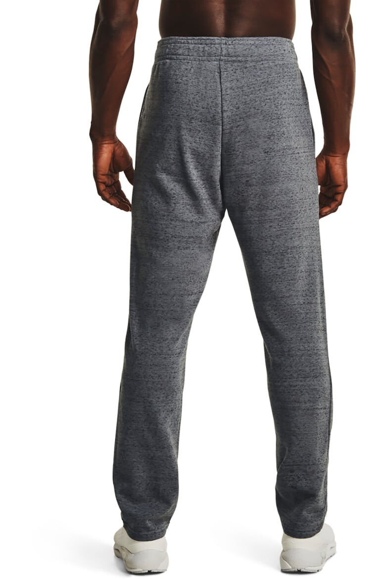 Under Armour Pantaloni sport cu buzunare laterale si logo pentru fitness Rival - Pled.ro