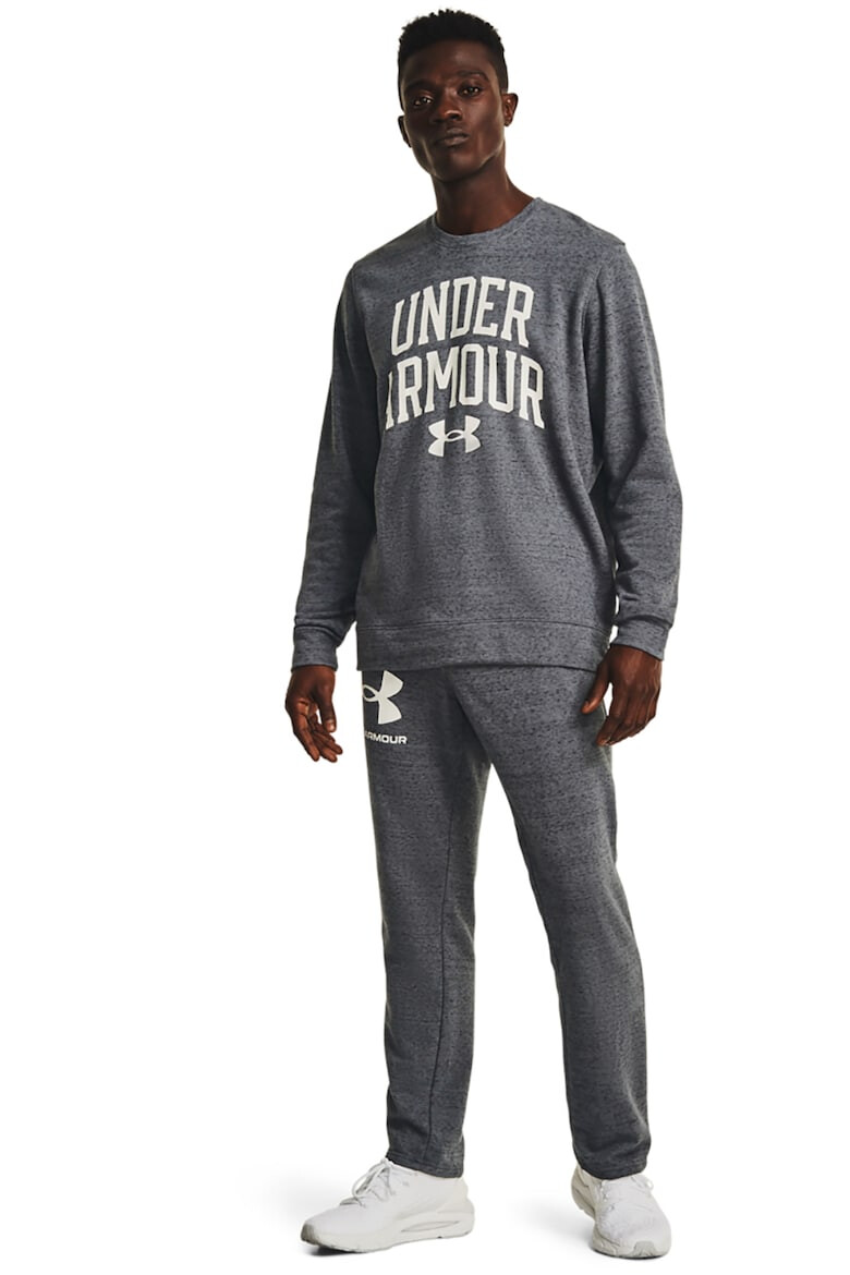 Under Armour Pantaloni sport cu buzunare laterale si logo pentru fitness Rival - Pled.ro