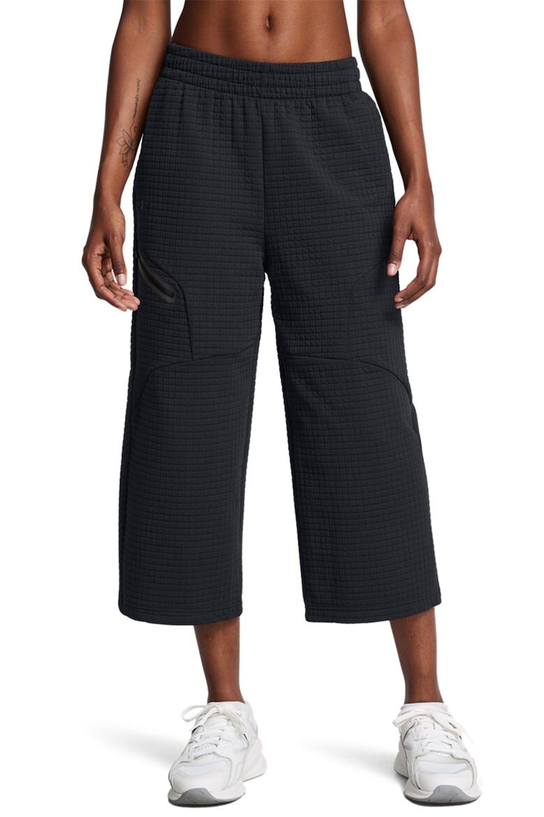 Under Armour Pantaloni texturati crop ampli pentru fitness Unstoppable - Pled.ro