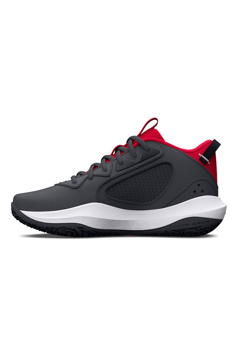 Under Armour Pantofi de piele cu garnituri de plasa pentru baschet Lockdown 6 - Pled.ro