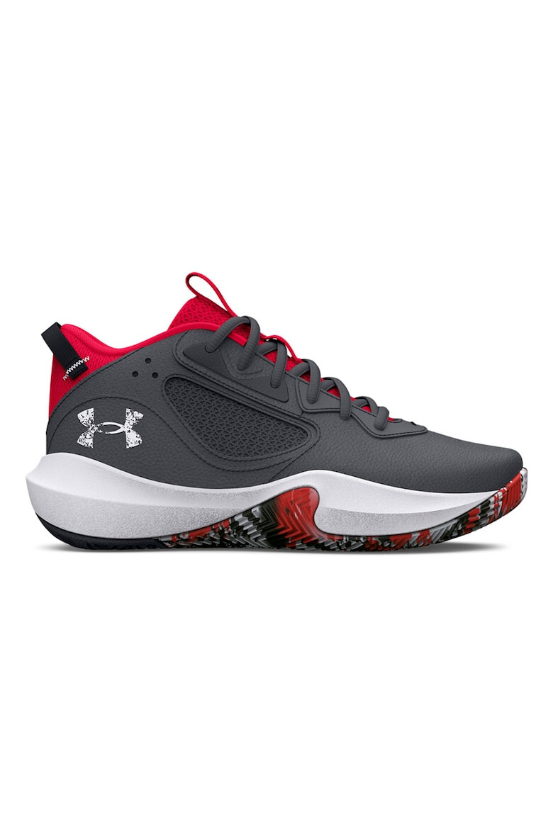 Under Armour Pantofi de piele cu garnituri de plasa pentru baschet Lockdown 6 - Pled.ro